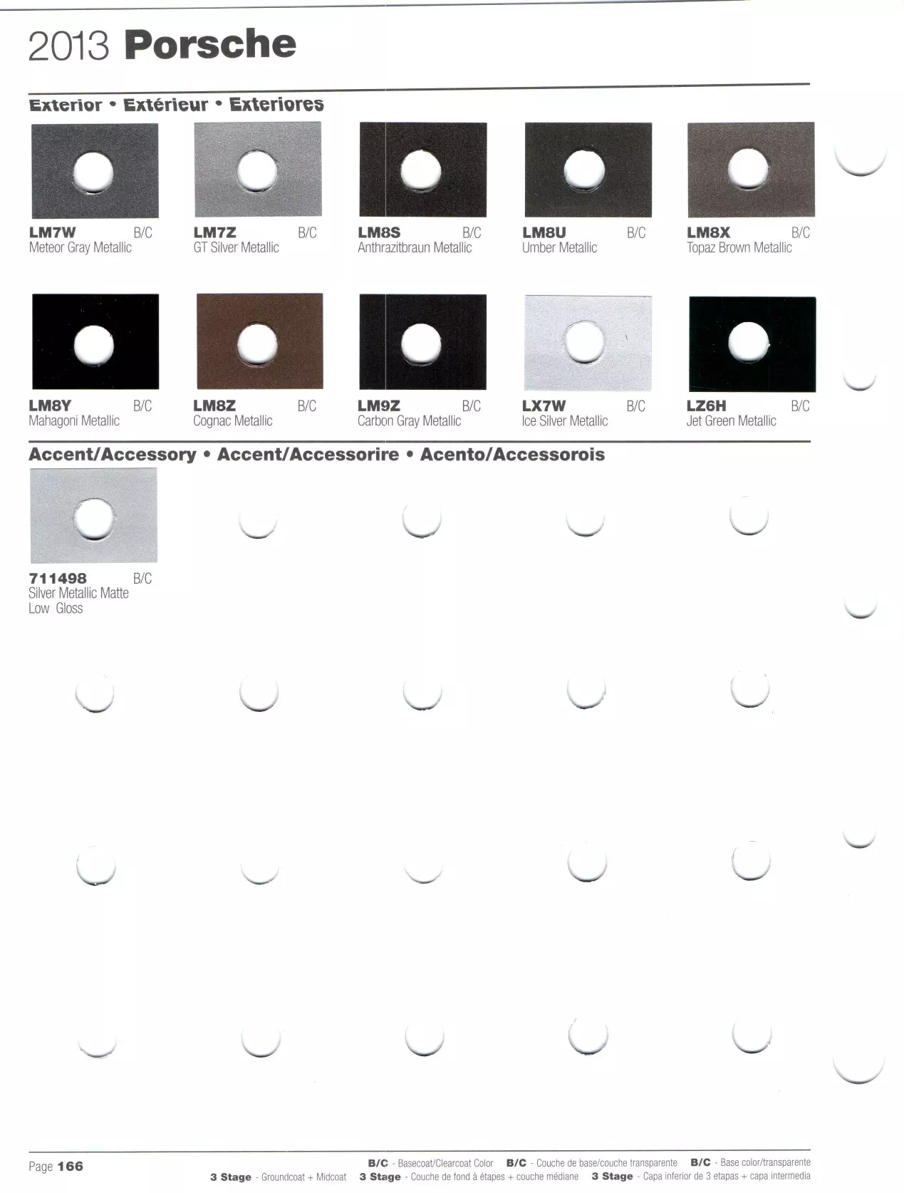 2013 Porsche Paint Codes and Color Chart Oem Colors, Paint Codes, Mixing Stock Numbers, and Color Names for 2013 Porsche Vehicles